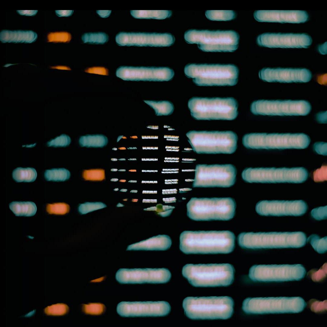 Image of a person reviewing data